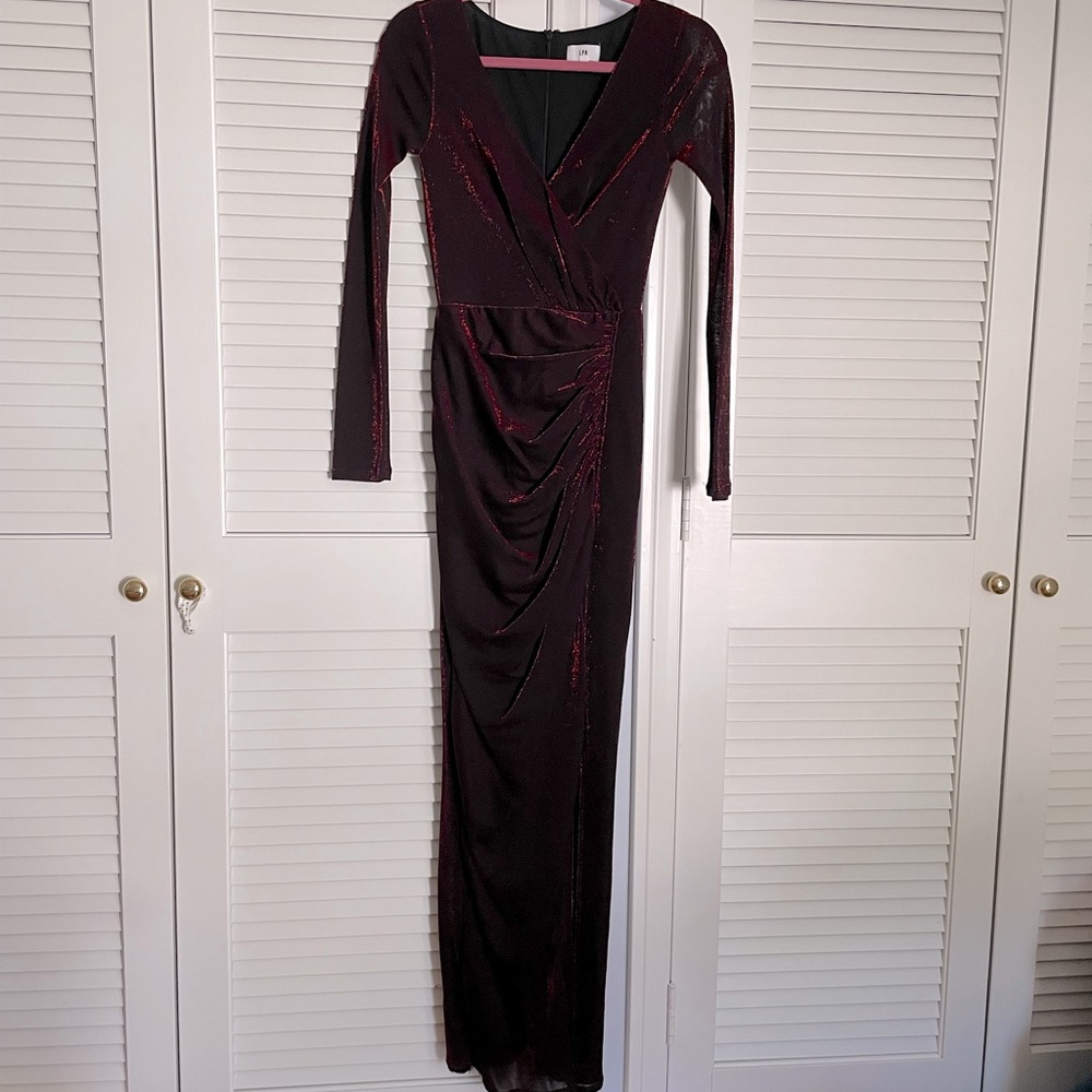 Long sleeve cocktail dress